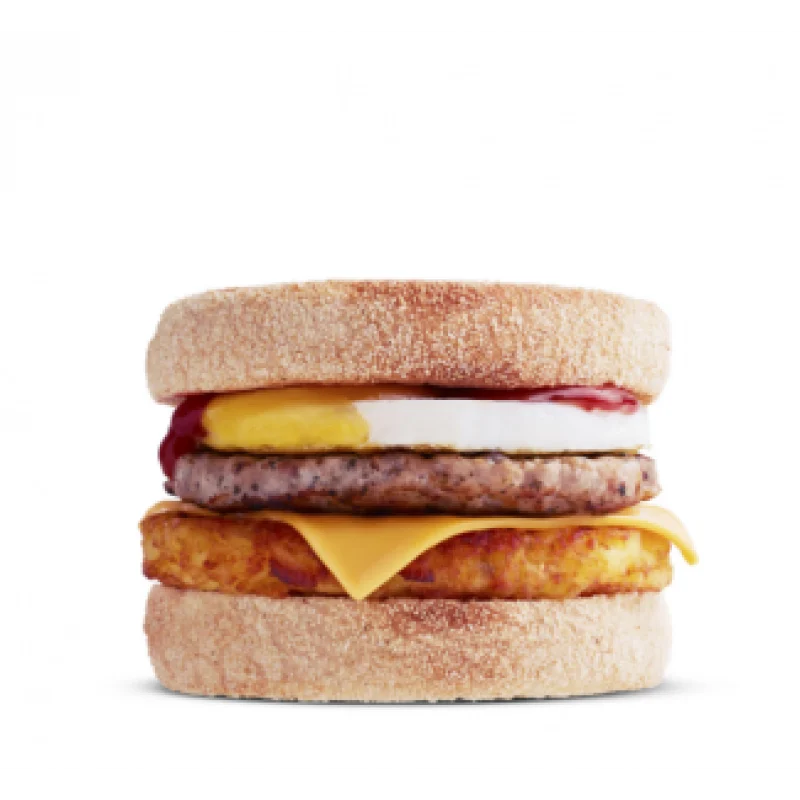 Sausage, Egg & Hash Brown